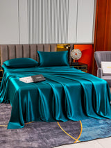 [Bleu Royal] SilkSilky-FR 22Momme Pure Soie Bedding Set 005,