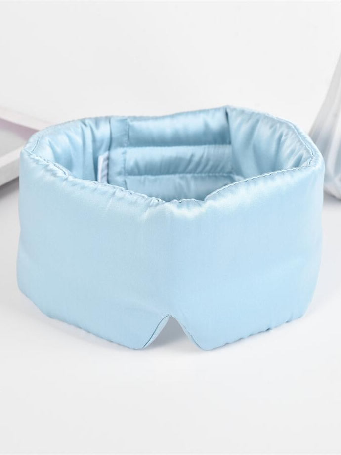 [Bleu Clair] SilkSilky-FR 19Momme Pure Soie Eye Mask 004