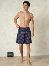 [Chaîne Marine] SilkSilky-FR Soie Mens Sleep Bottoms 003,
