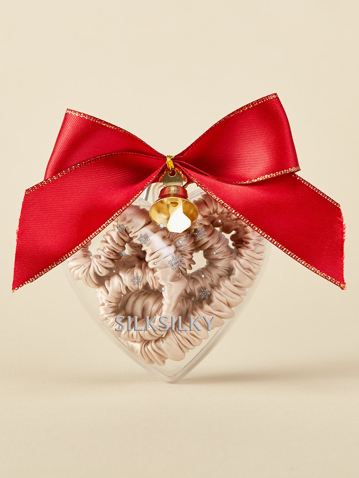 [Beige] SilkSilky-FR Scrunchie 001