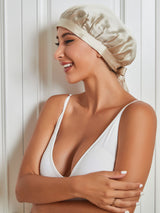 [Beige] SilkSilky-FR Bonnets de Nuit 003