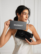 [Noir] SilkSilky-FR 19Momme Pure Soie Pillowcase Set 002