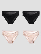 [Noir+Beige] SilkSilky-FR Culottes 003