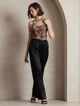 [Noir] SilkSilky-FR Femme Pantalons 001