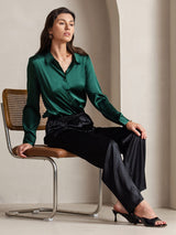 [Noir] SilkSilky-FR Femme Pantalons 006