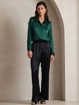 [Noir] SilkSilky-FR Femme Pantalons 007