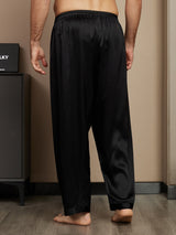 [Noir] SilkSilky-FR Mens Sleep Bottoms 002