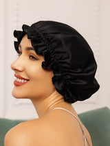 [Noir] SilkSilky-FR Bonnets de Nuit 001