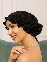 [Noir] SilkSilky-FR Bonnets de Nuit 004
