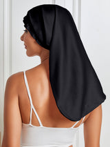[Noir] SilkSilky-FR Pure Soie Sleep Cap 006
