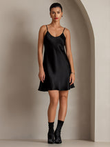 [Noir] SilkSilky-FR Fines Brides Col V Robes 005