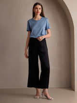 [Noir] SilkSilky-FR Femme Pantalons 005
