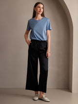 [Noir] SilkSilky-FR Femme Pantalons 006