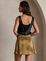 [Brun] SilkSilky-FR 19Momme Soie Skirt 002