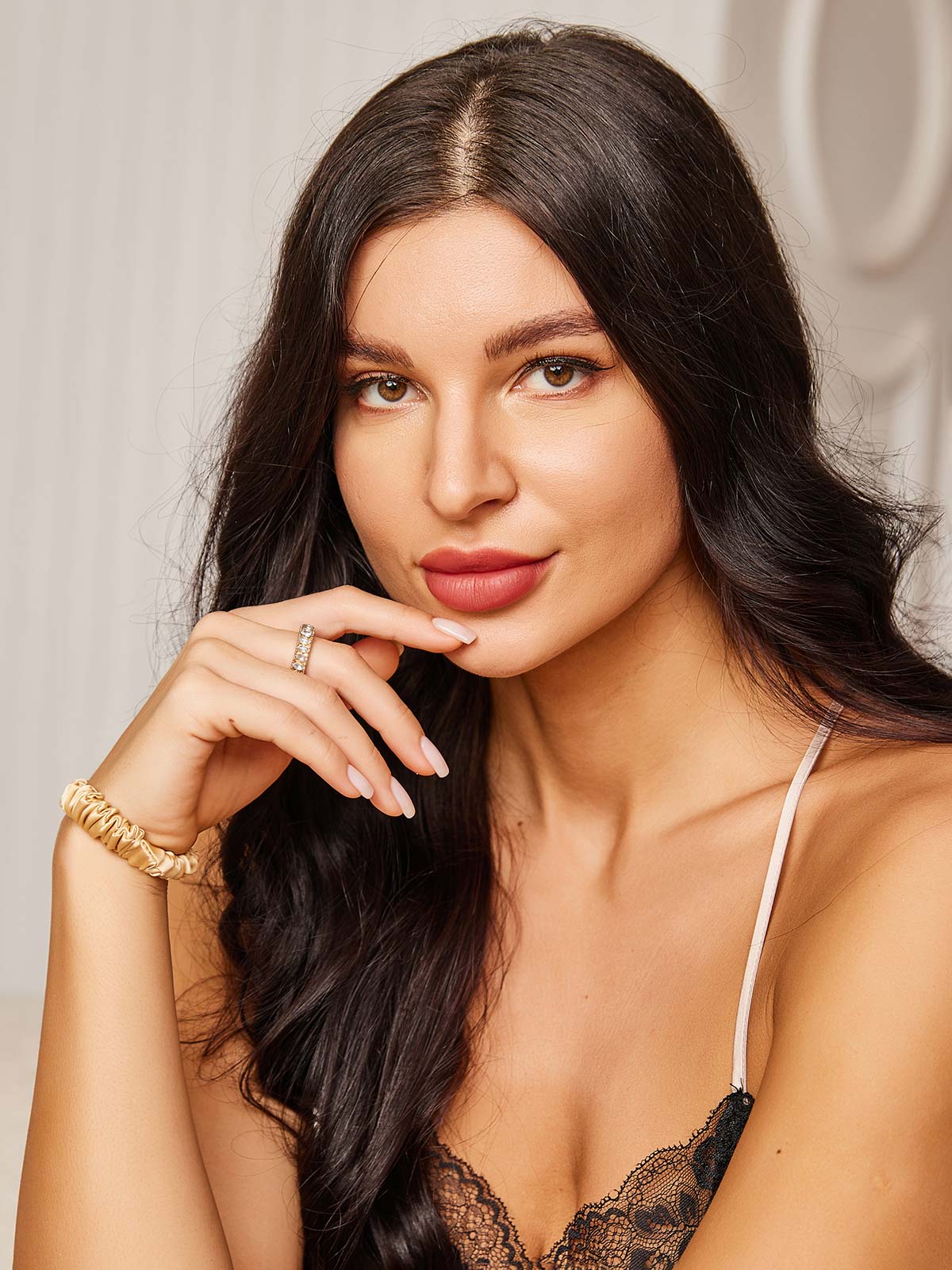 [Champagne] SilkSilky-FR 19Momme Scrunchie 003