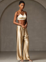 [Champagne] SilkSilky-FR Femme Pantalons 005