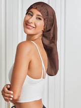 [Café] SilkSilky-FR Pure Soie Sleep Cap 004