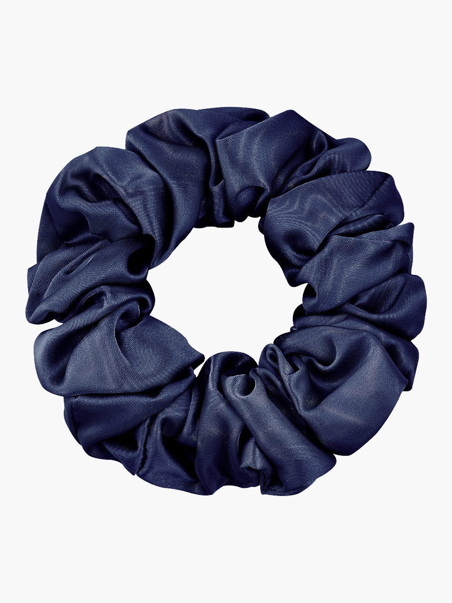 [Bleu Foncé] SilkSilky-FR 19Momme Scrunchie 004