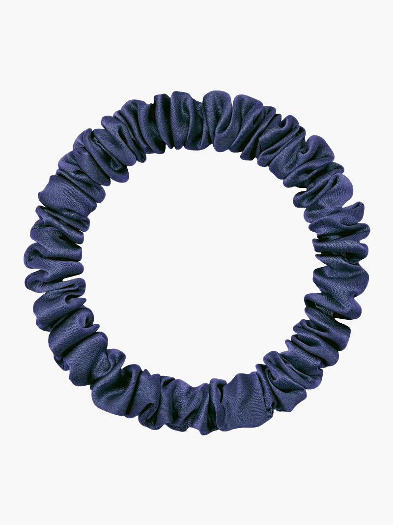 [Bleu Foncé] SilkSilky-FR 19Momme Scrunchie 004