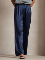 [Bleu Foncé] SilkSilky-FR Femme Pantalons 003