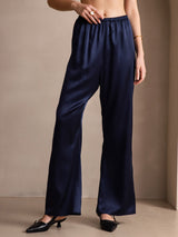 [Bleu Foncé] SilkSilky-FR Femme Pantalons 007