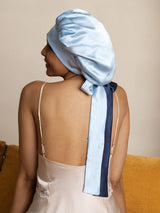 [Bleu Foncé] SilkSilky-FR Bonnets de Nuit 001