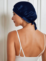 [Bleu Foncé] SilkSilky-FR Bonnets de Nuit 003