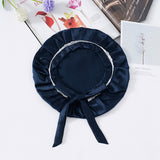 [Bleu Foncé] SilkSilky-FR Bonnets de Nuit 003