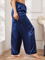 [Bleu Foncé] SilkSilky-FR Femme Pantalons 004