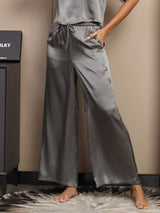 [Gris Foncé] SilkSilky-FR Femme Pantalons 001