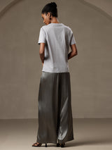 [Gris Foncé] SilkSilky-FR Femme Pantalons 002