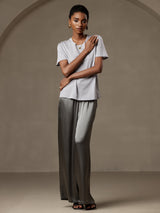 [Gris Foncé] SilkSilky-FR Femme Pantalons 005
