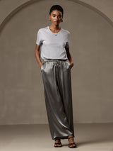 [Gris Foncé] SilkSilky-FR Femme Pantalons 006