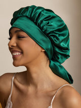 [Vert Foncé] SilkSilky-FR Bonnets de Nuit 002