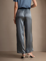 [Bleu Grisâtre] SilkSilky-FR Femme Pantalons 002