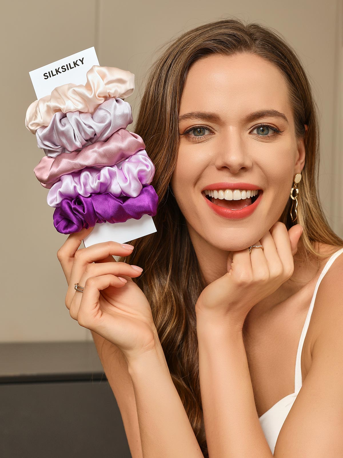 [Group1] SilkSilky-FR 19Momme Scrunchie 003