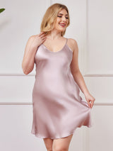 [Lavande] SilkSilky-FR Fines Brides Col V Robes grande tailles 003