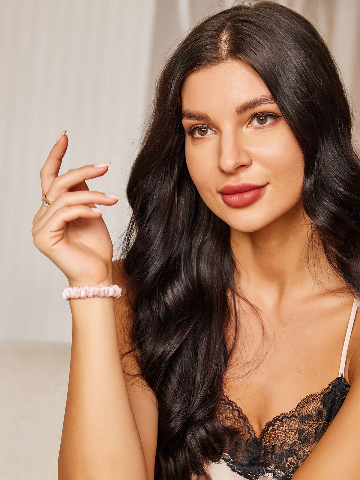 [Rose Clair] SilkSilky-FR 19Momme Scrunchie 003