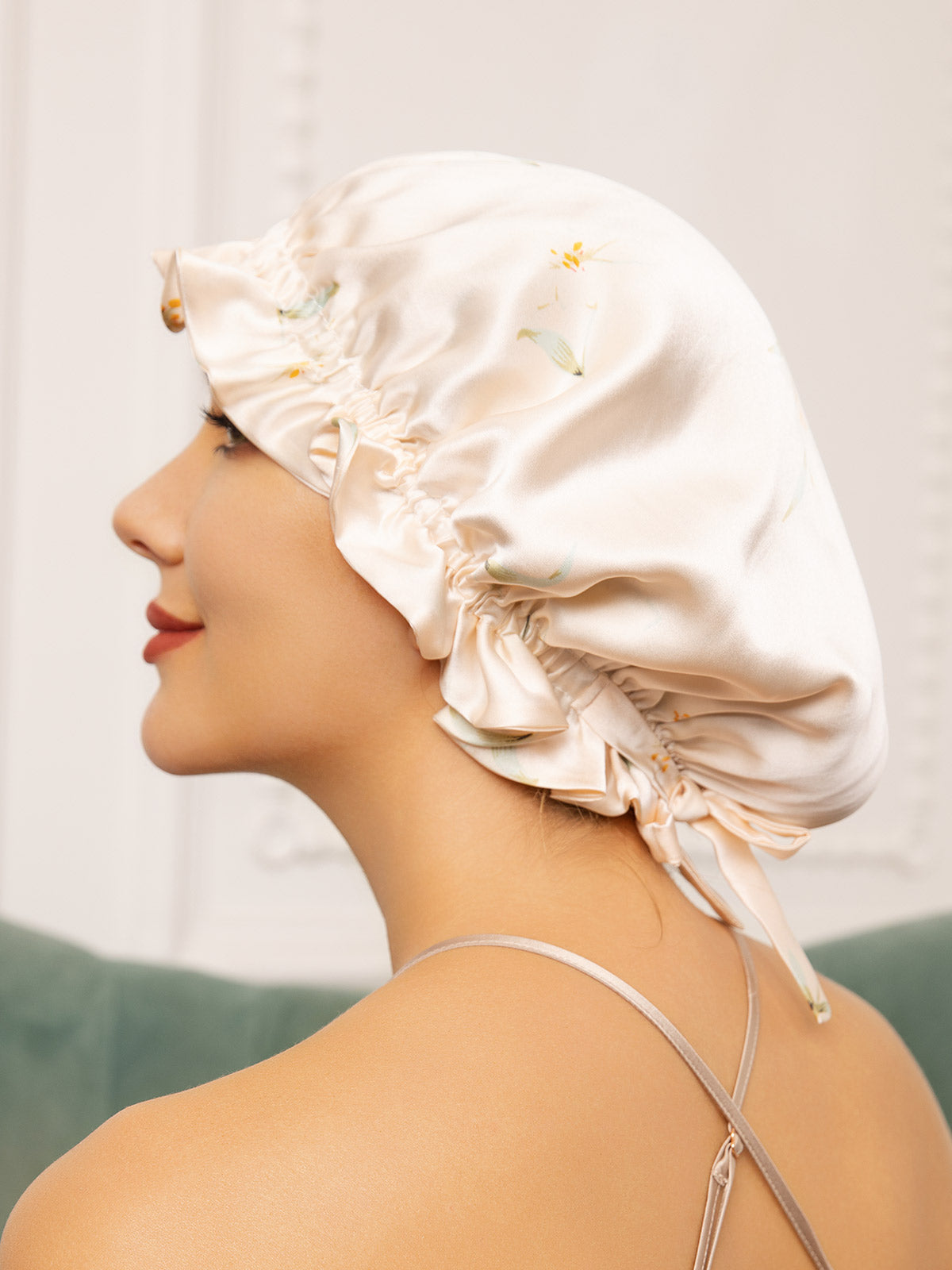 [Multi] SilkSilky-FR Pure Soie Sleep Cap 001