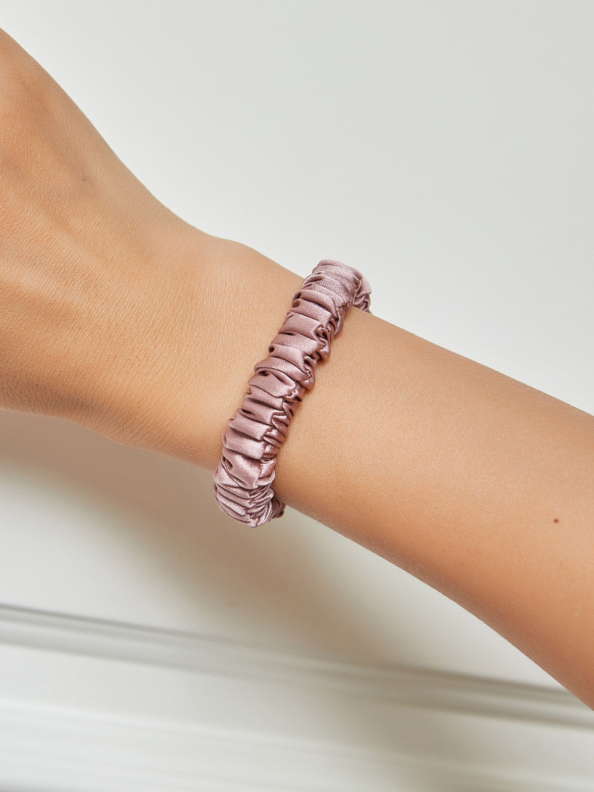 [Mauve Pâle] SilkSilky-FR 19Momme Scrunchie 001