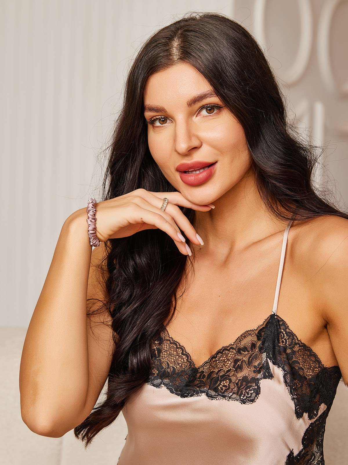 [Mauve Pâle] SilkSilky-FR 19Momme Scrunchie 002