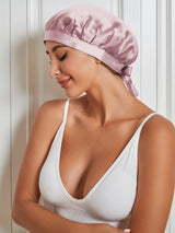 [Mauve Pâle] SilkSilky-FR Bonnets de Nuit 001