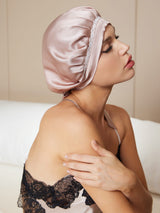 [Mauve Pâle] SilkSilky-FR Bonnets de Nuit 001