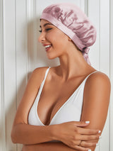 [Mauve Pâle] SilkSilky-FR Bonnets de Nuit 002