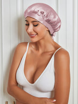 [Mauve Pâle] SilkSilky-FR Bonnets de Nuit 003