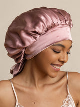 [Mauve Pâle] SilkSilky-FR Bonnets de Nuit 003