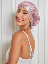 [Mauve Pâle] SilkSilky-FR Bonnets de Nuit 004