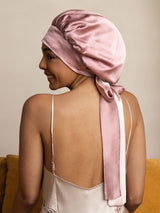 [Mauve Pâle] SilkSilky-FR Bonnets de Nuit 005
