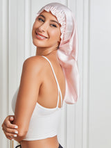 [Rose] SilkSilky-FR Pure Soie Sleep Cap 006