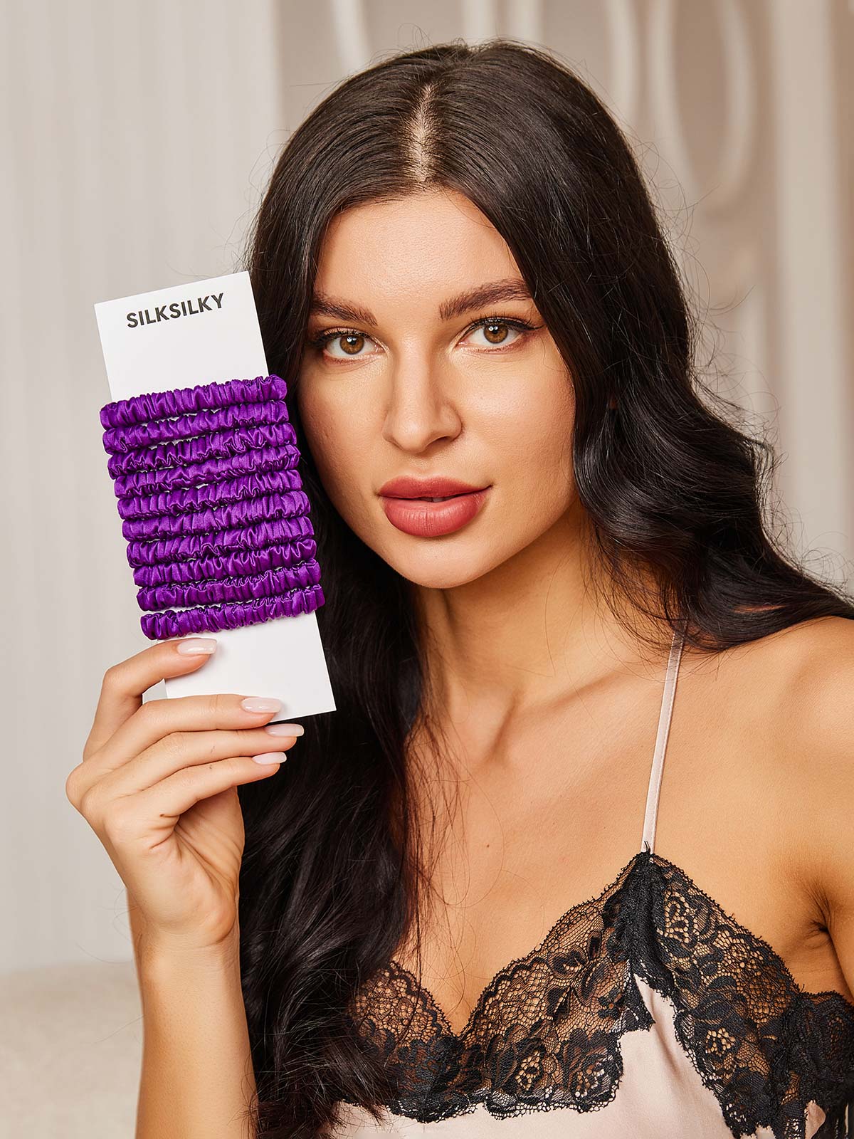 [Violette] SilkSilky-FR 19Momme Scrunchie 001